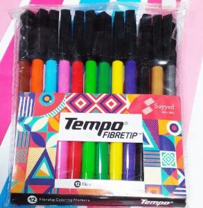 Tempo Fiber Tip Color Markers | Bold Colors, Precise Strokes